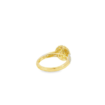 14k Yellow Gold 1.01ct Round Brilliant Diamond Engagement Ring