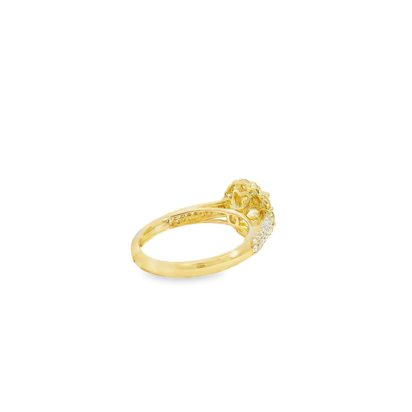 14k Yellow Gold 1.01ct Round Brilliant Diamond Engagement Ring