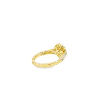 14k Yellow Gold 1.01ct Round Brilliant Diamond Engagement Ring