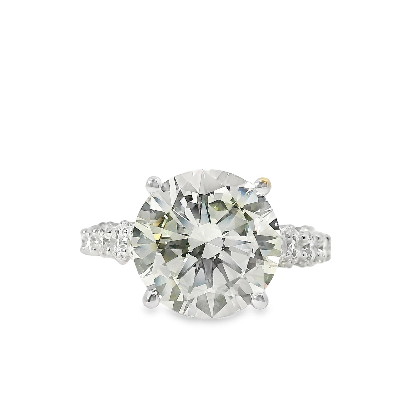 18k White Gold GIA Certified 5.07ctw Diamond Engagement Ring