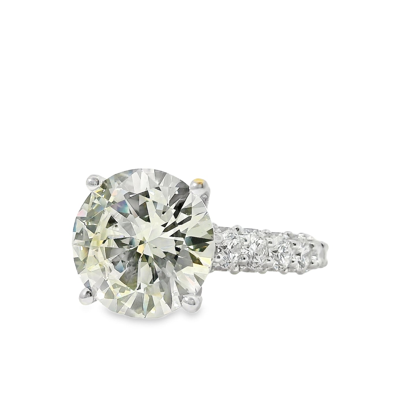 18k White Gold GIA Certified 5.07ctw Diamond Engagement Ring