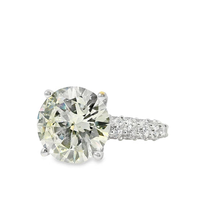 18k White Gold GIA Certified 5.07ctw Diamond Engagement Ring