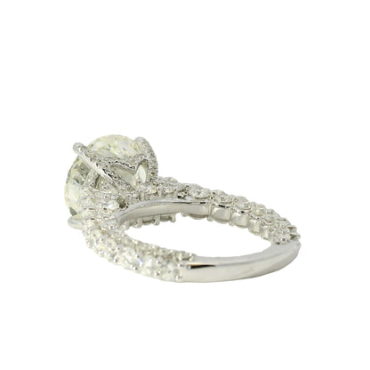 18k White Gold GIA Certified 5.07ctw Diamond Engagement Ring