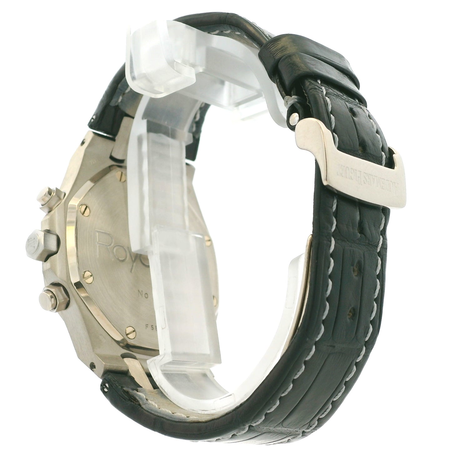 Audemars Piguet 26022BC 39mm Royal Oak Chronograph on Black Leather Watch