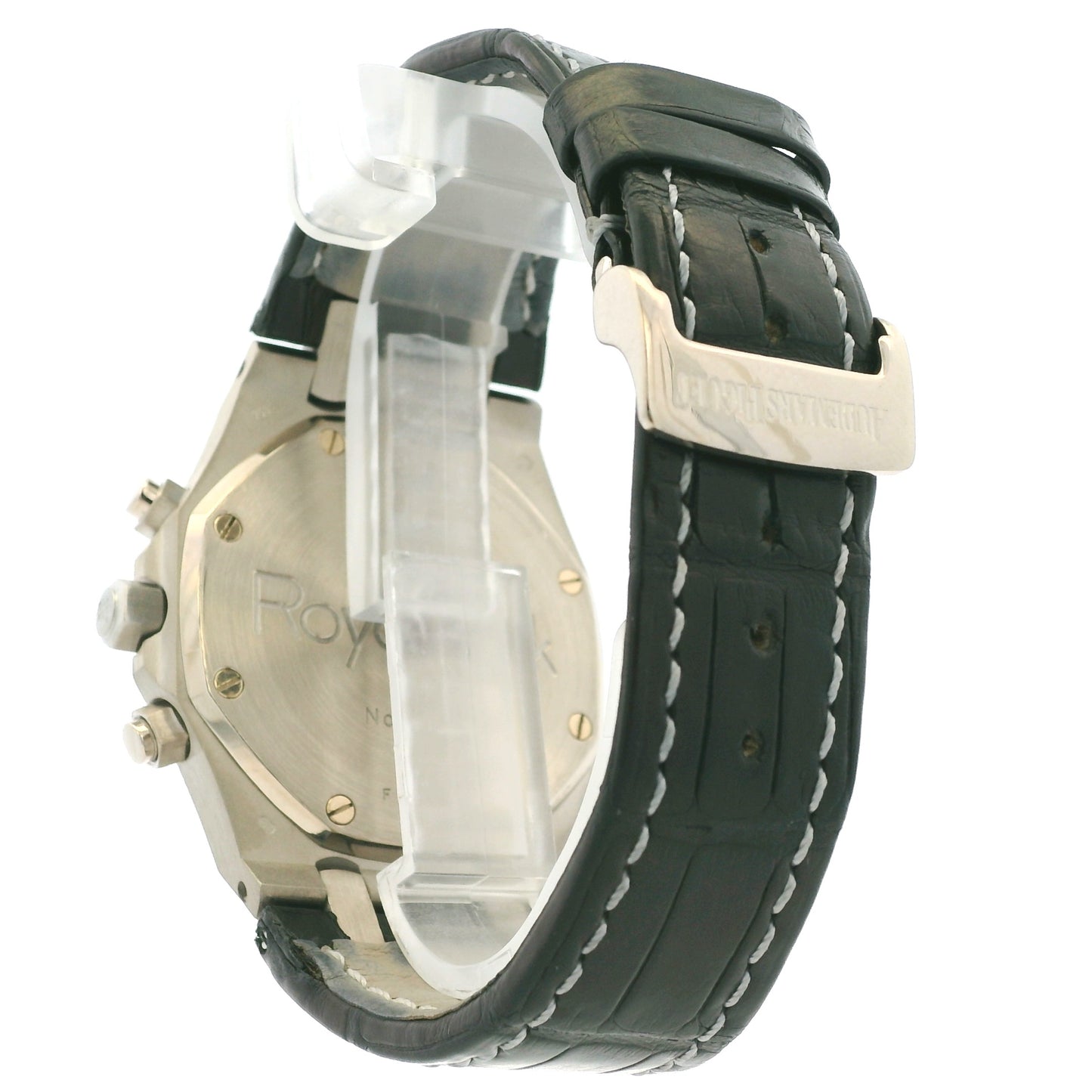 Audemars Piguet 26022BC 39mm Royal Oak Chronograph on Black Leather Watch