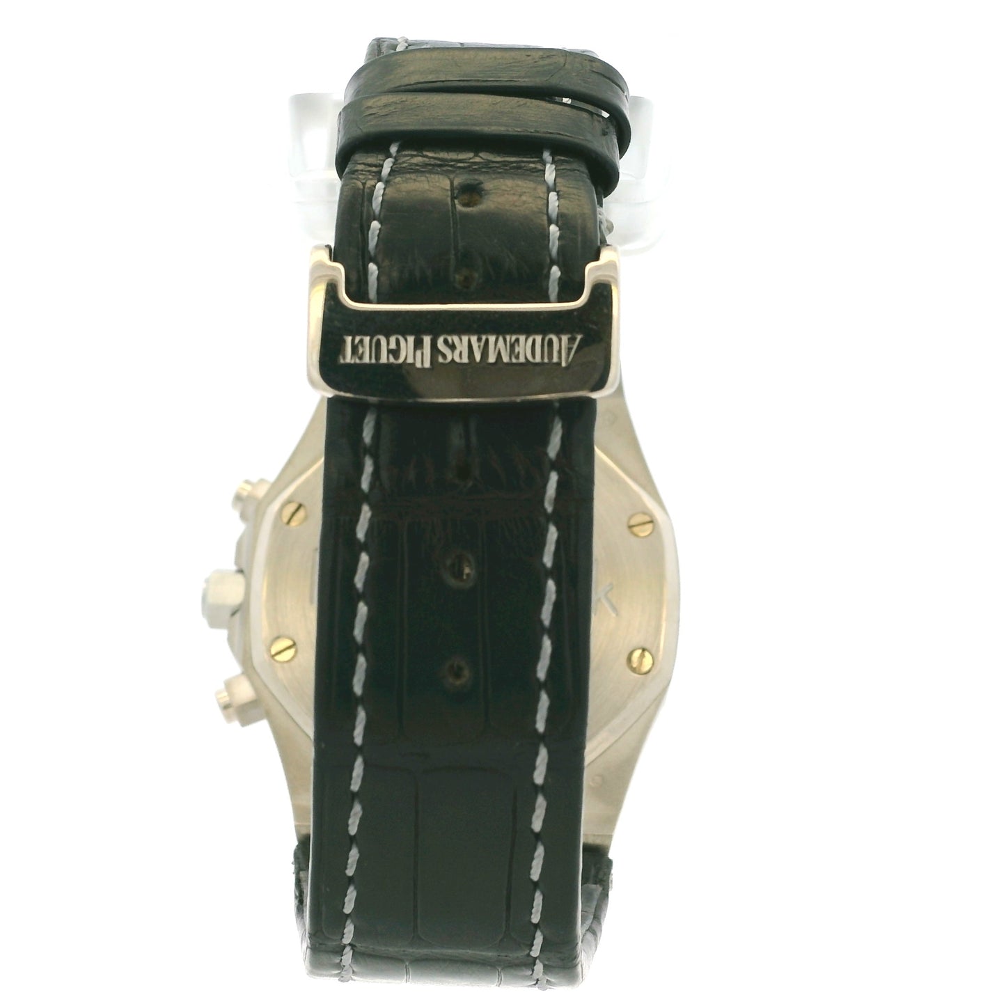 Audemars Piguet 26022BC 39mm Royal Oak Chronograph on Black Leather Watch