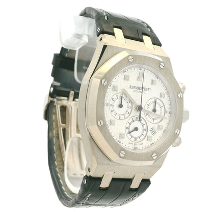 Audemars Piguet 26022BC 39mm Royal Oak Chronograph on Black Leather Watch
