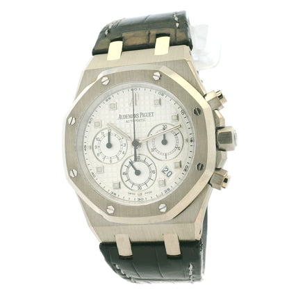 Audemars Piguet 26022BC 39mm Royal Oak Chronograph on Black Leather Watch