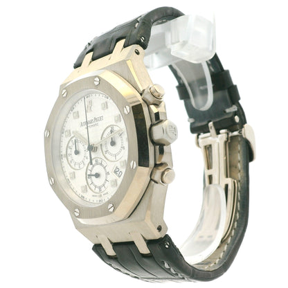 Audemars Piguet 26022BC 39mm Royal Oak Chronograph on Black Leather Watch