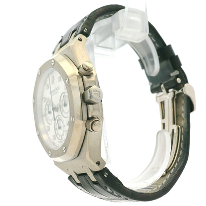 Audemars Piguet 26022BC 39mm Royal Oak Chronograph on Black Leather Watch