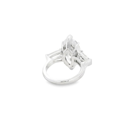 Platinum GIA Certified 8.02ct Diamond Marquise Brilliant Ring