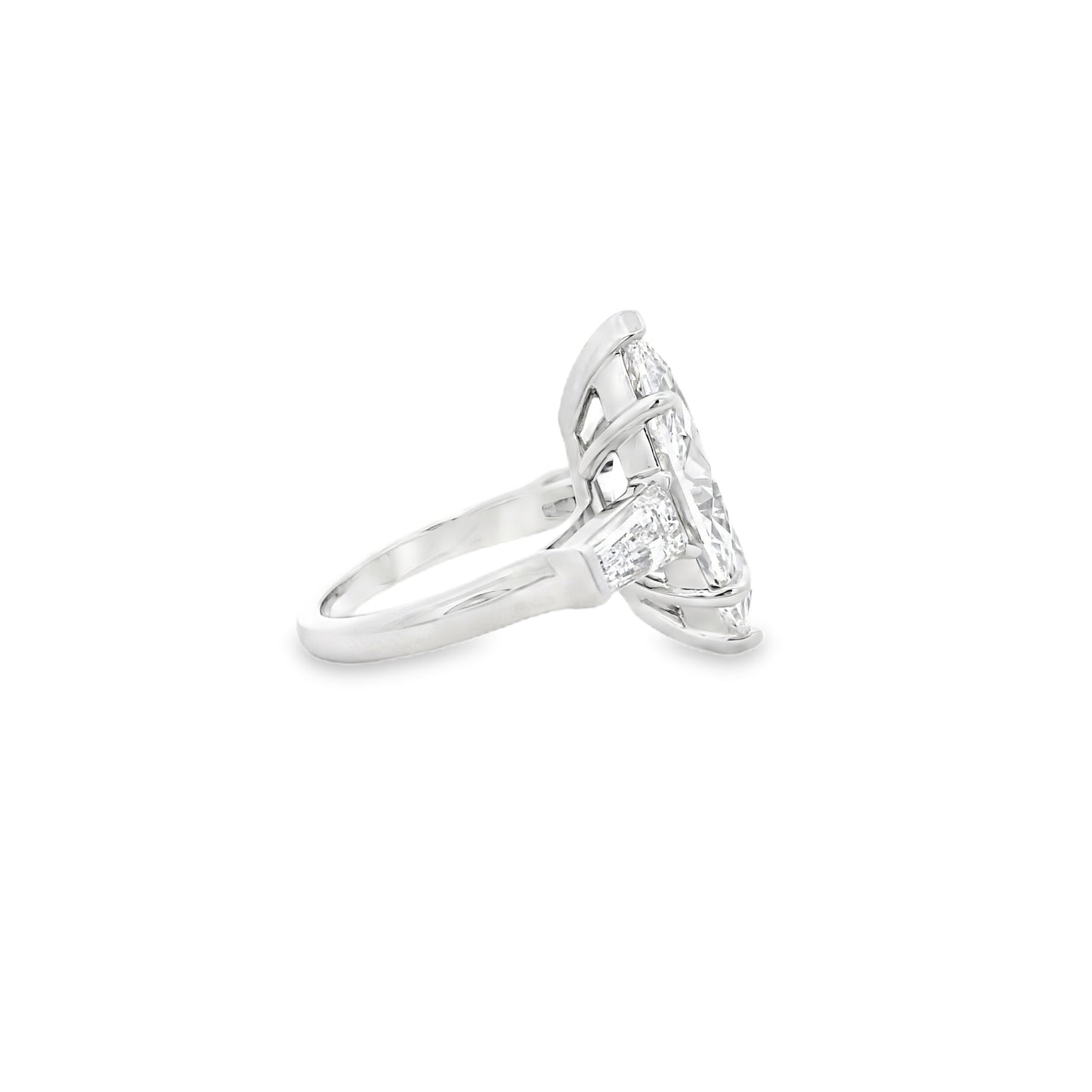 Platinum GIA Certified 8.02ct Diamond Marquise Brilliant Ring