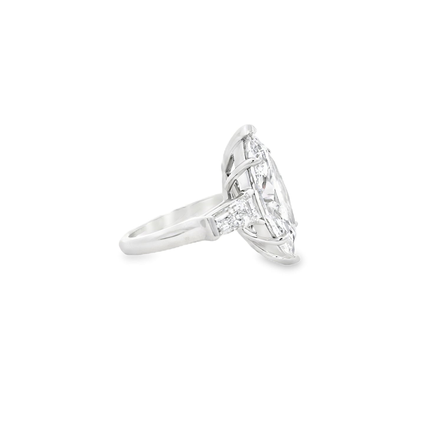 Platinum GIA Certified 8.02ct Diamond Marquise Brilliant Ring