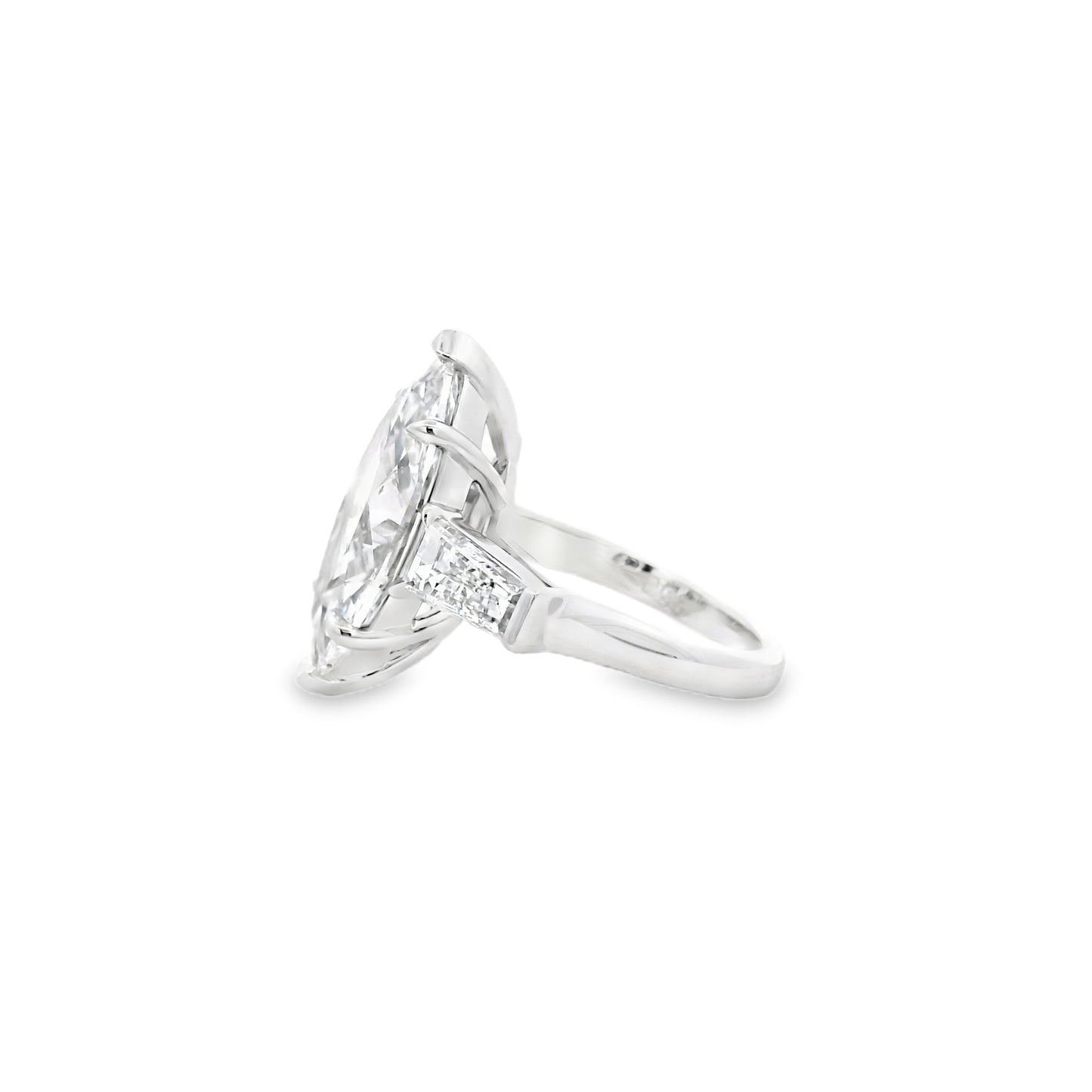 Platinum GIA Certified 8.02ct Diamond Marquise Brilliant Ring
