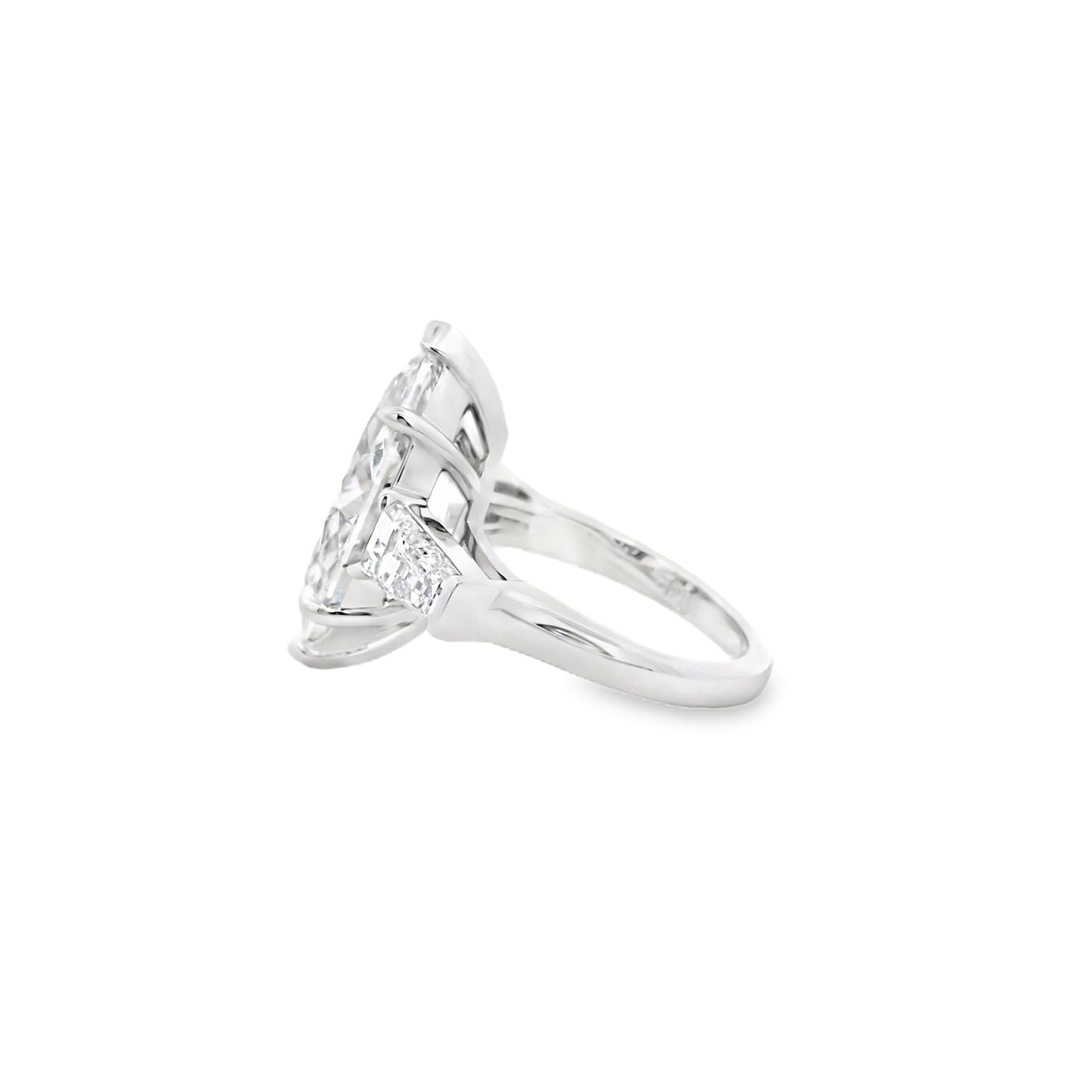 Platinum GIA Certified 8.02ct Diamond Marquise Brilliant Ring