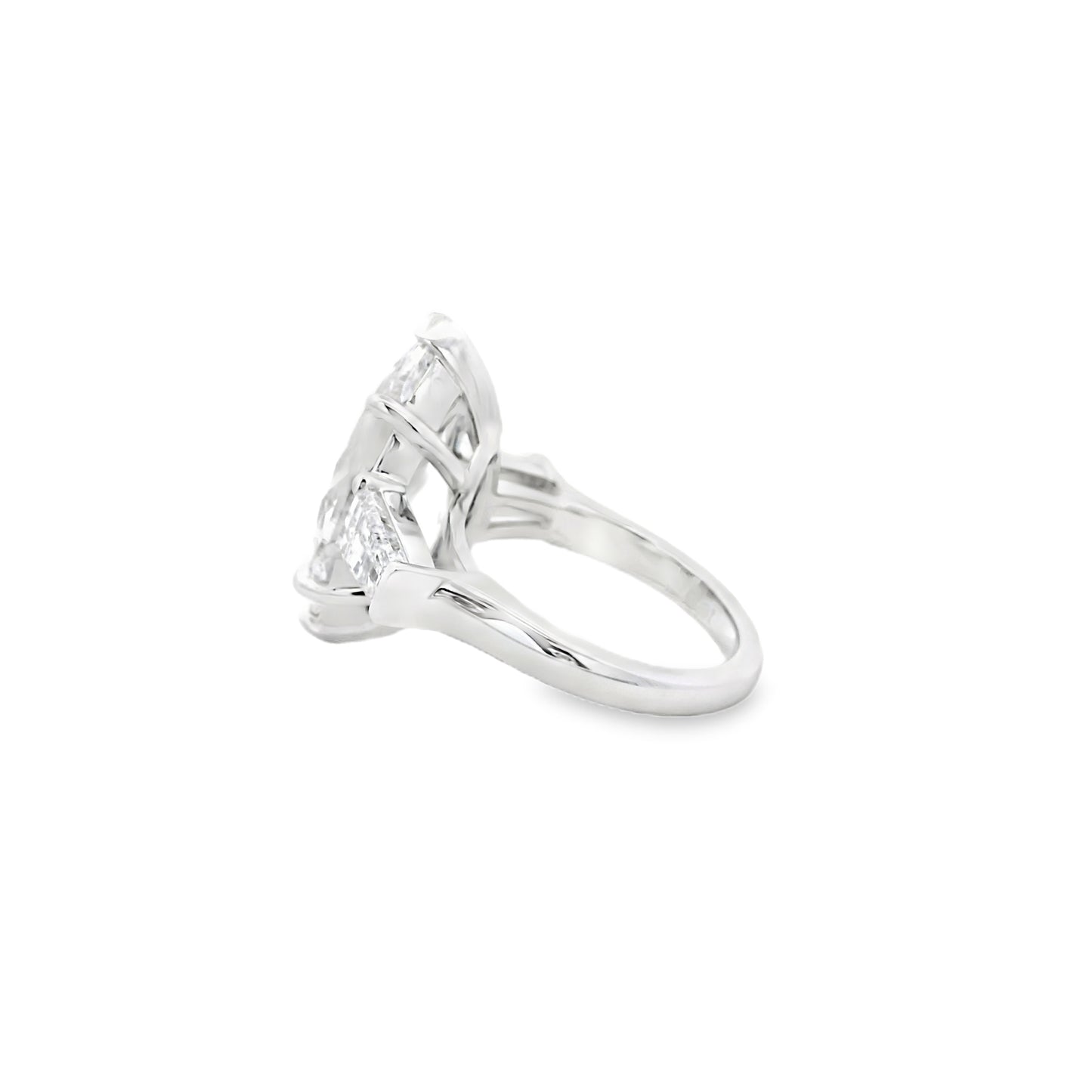 Platinum GIA Certified 8.02ct Diamond Marquise Brilliant Ring