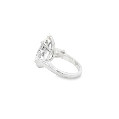 Platinum GIA Certified 8.02ct Diamond Marquise Brilliant Ring