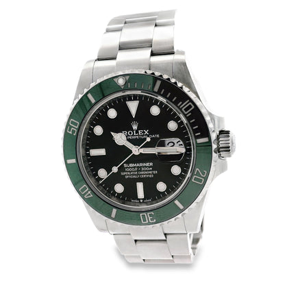 Rolex 126610LV "Starbucks" Submariner Green Bezel and Black Dial Watch