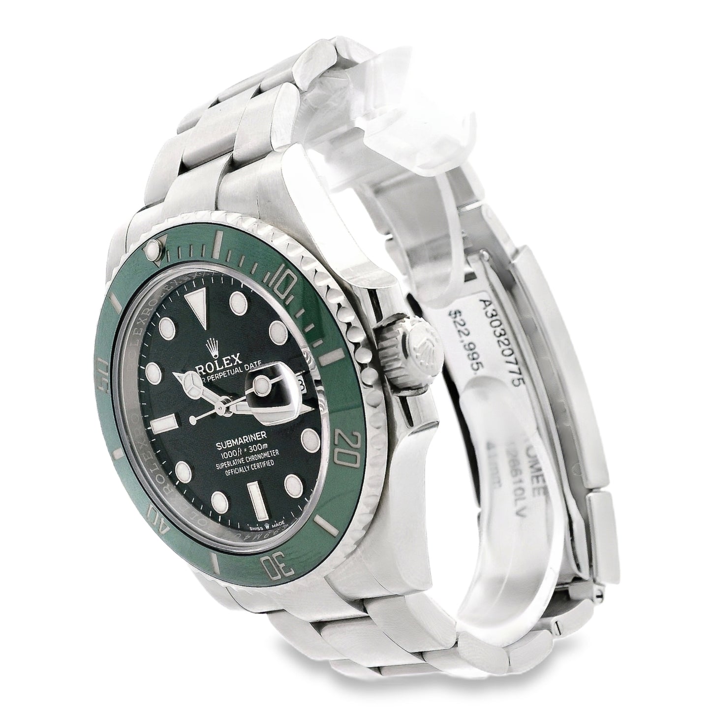 Rolex 126610LV "Starbucks" Submariner Green Bezel and Black Dial Watch