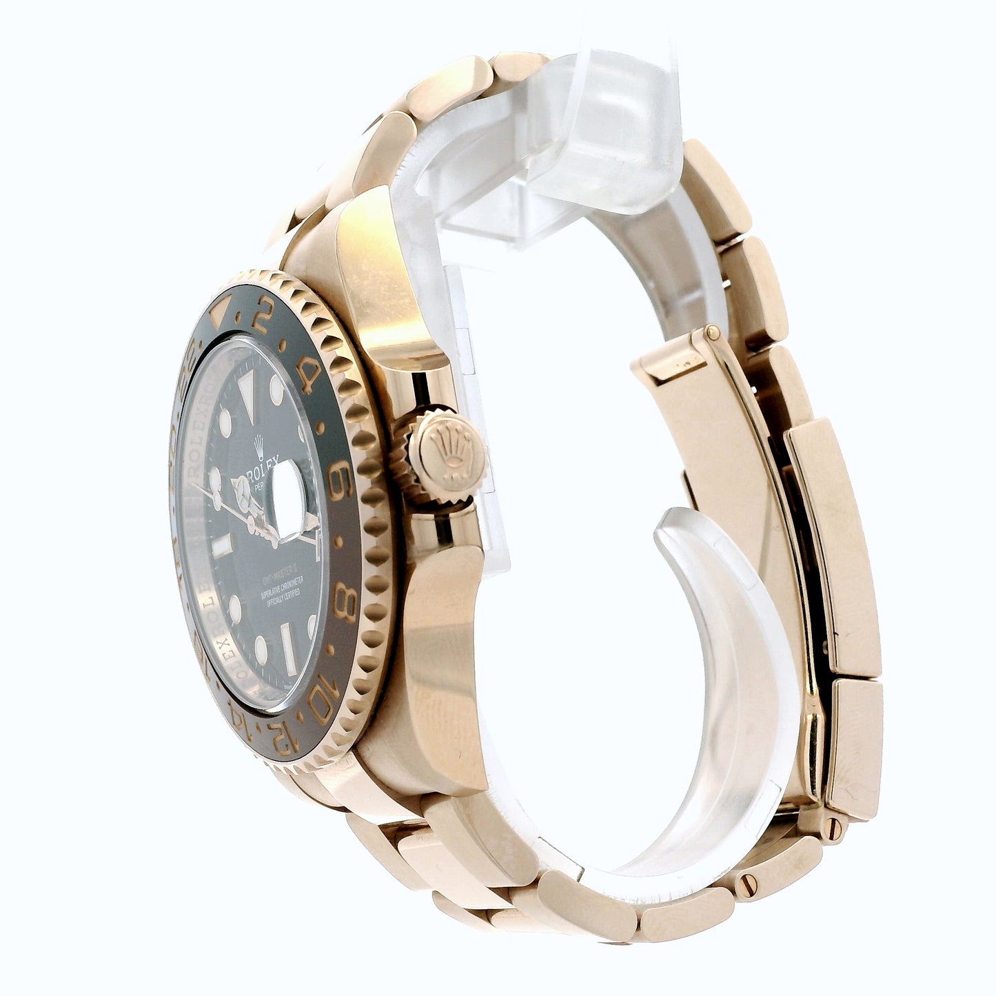 Rolex 126715CHNR "Root Beer" 18k Rose Gold on Oyster Bracelet Watch