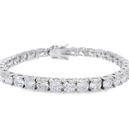 Diamond bracelet on a white background