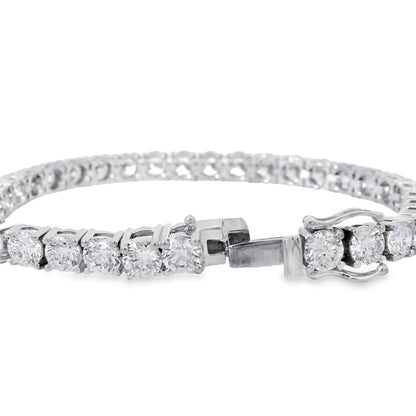 Diamond bracelet on a white background