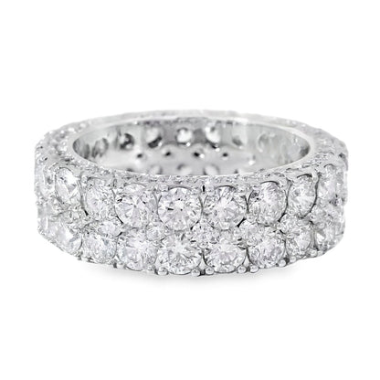 Diamond ring on a white background