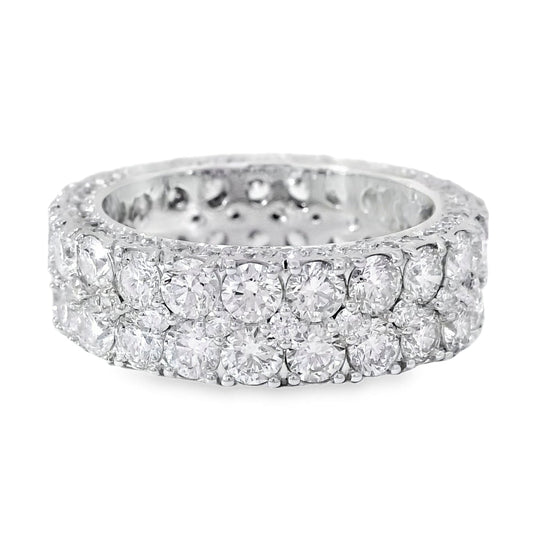 Diamond ring on a white background