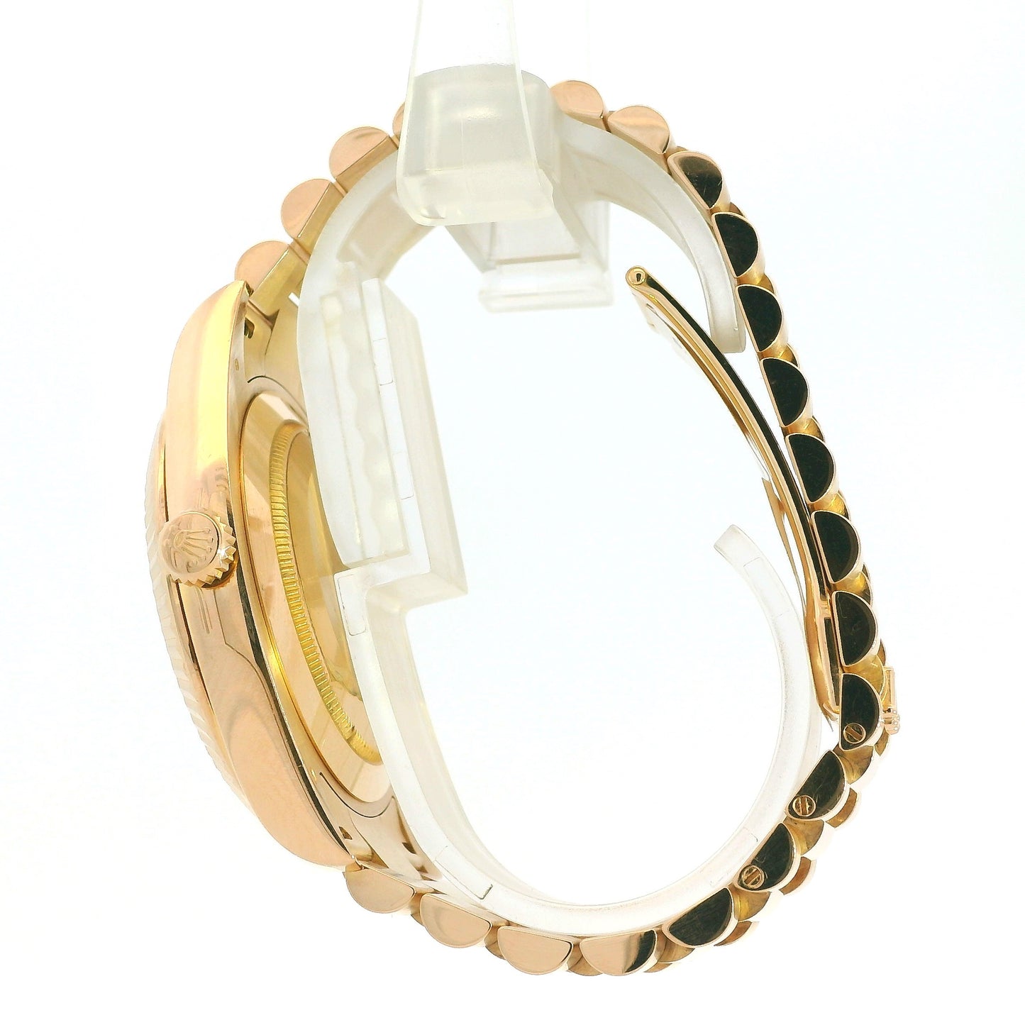 Rolex 218235 Day-Date II 18k Rose Gold with 41mm Bronze Wave Dial Watch