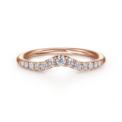 14K Rose Gold Diamond Anniversary Band — Gabriel & Co. AN10974K44JJ
