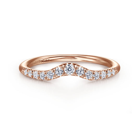 14K Rose Gold Diamond Anniversary Band — Gabriel & Co. AN10974K44JJ