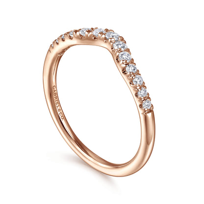14K Rose Gold Diamond Anniversary Band — Gabriel & Co. AN10974K44JJ