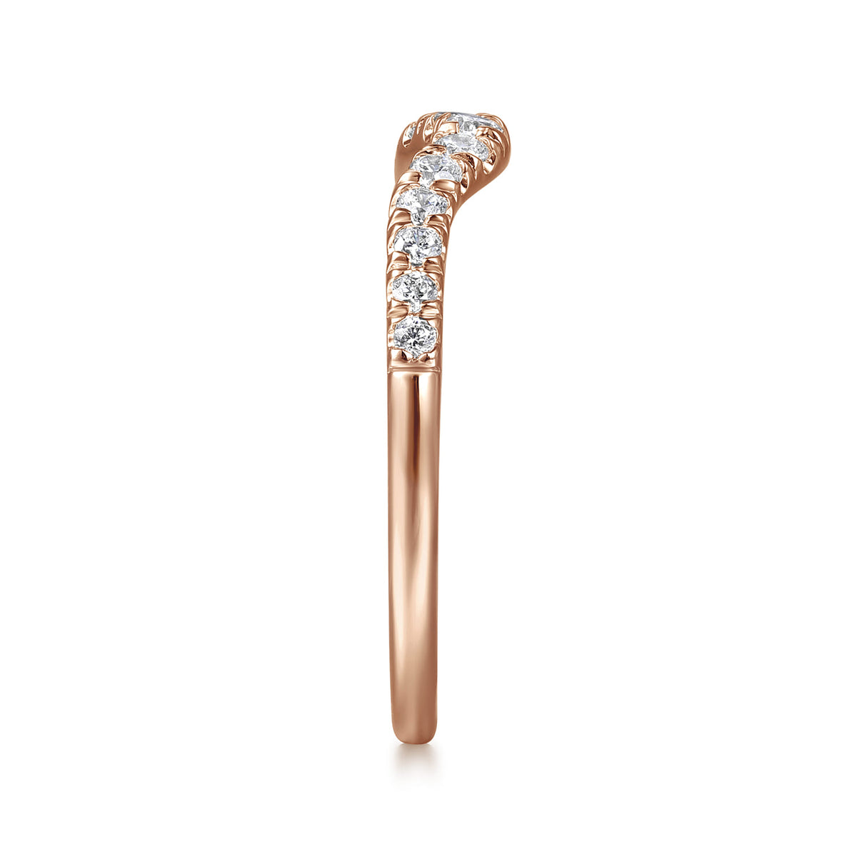 14K Rose Gold Diamond Anniversary Band — Gabriel & Co. AN10974K44JJ