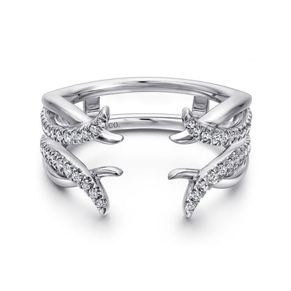 14K White Gold Diamond Ring Enhancer — Gabriel & Co. AN12545S-W44JJ