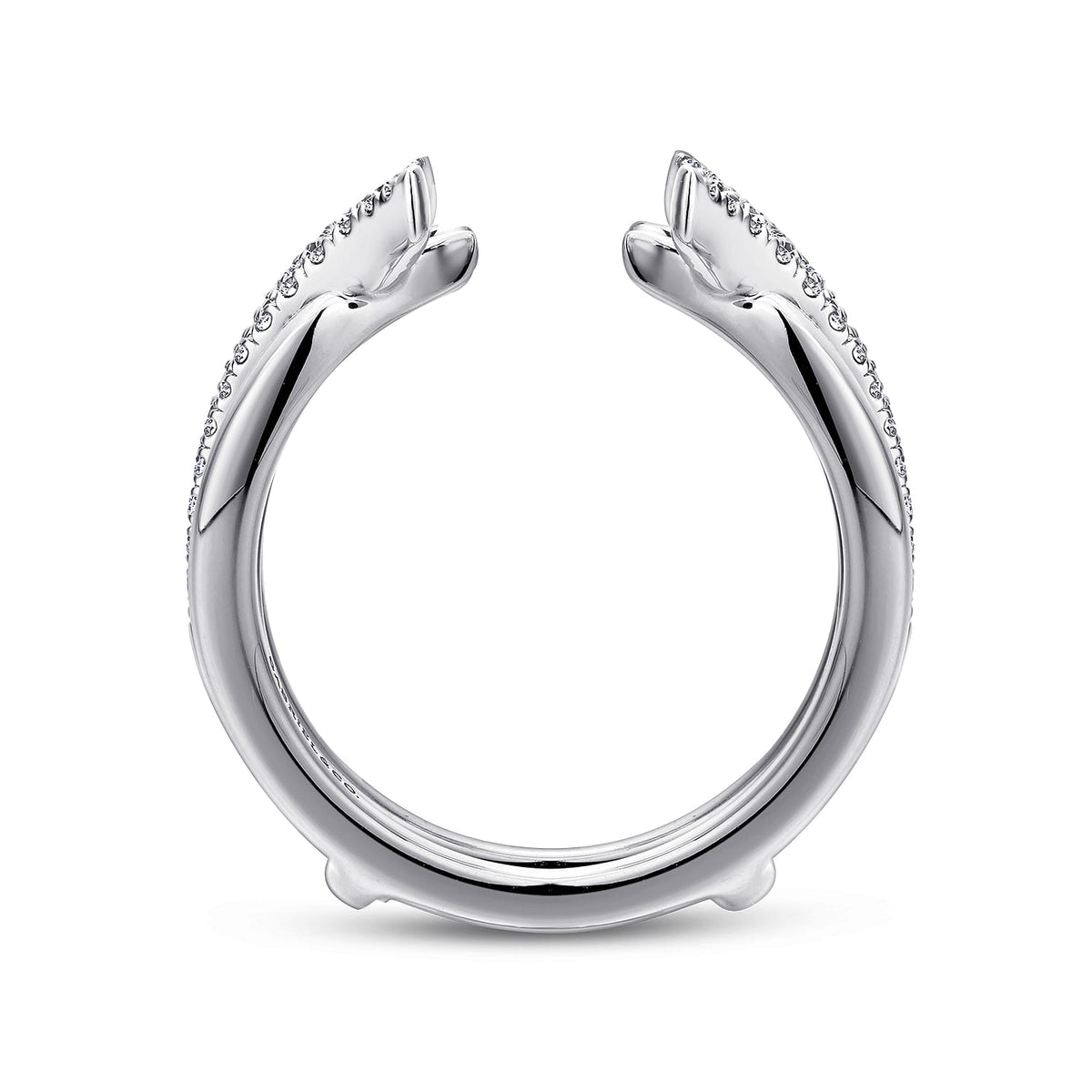 14K White Gold Diamond Ring Enhancer — Gabriel & Co. AN12545S-W44JJ