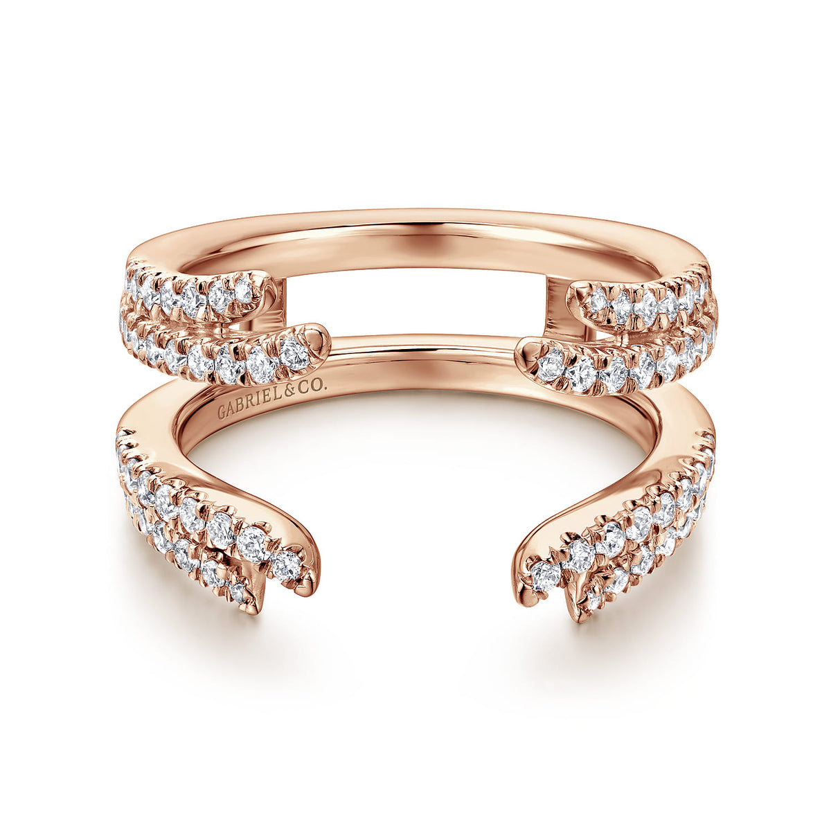 14K Rose Gold Diamond Ring Enhancer — Gabriel & Co. AN12546M-K44JJ