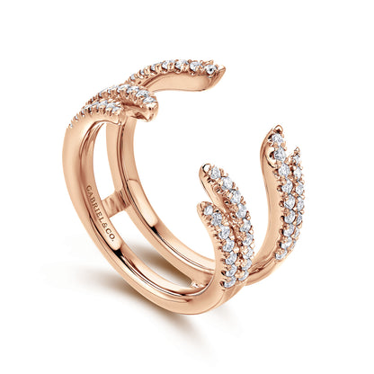 14K Rose Gold Diamond Ring Enhancer — Gabriel & Co. AN12546M-K44JJ