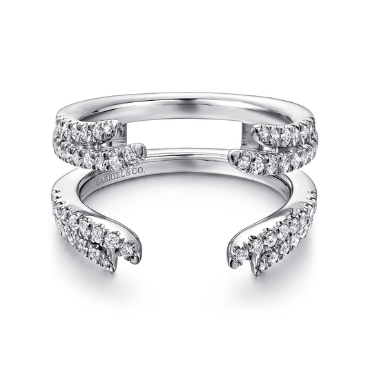 14K White Gold Diamond Ring Enhancer — Gabriel & Co. AN12546M-W44JJ