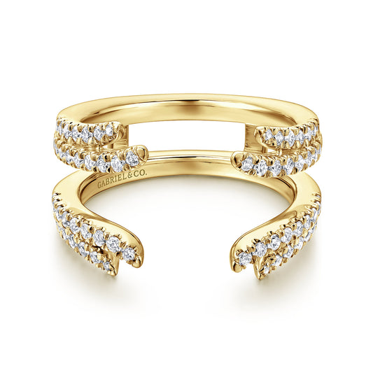 14K Yellow Gold Diamond Ring Enhancer — Gabriel & Co. AN12546M-Y44JJ