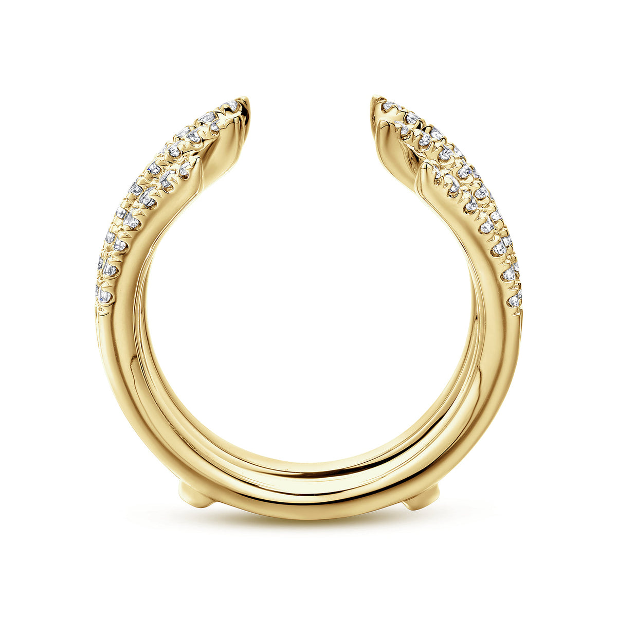 14K Yellow Gold Diamond Ring Enhancer — Gabriel & Co. AN12546M-Y44JJ