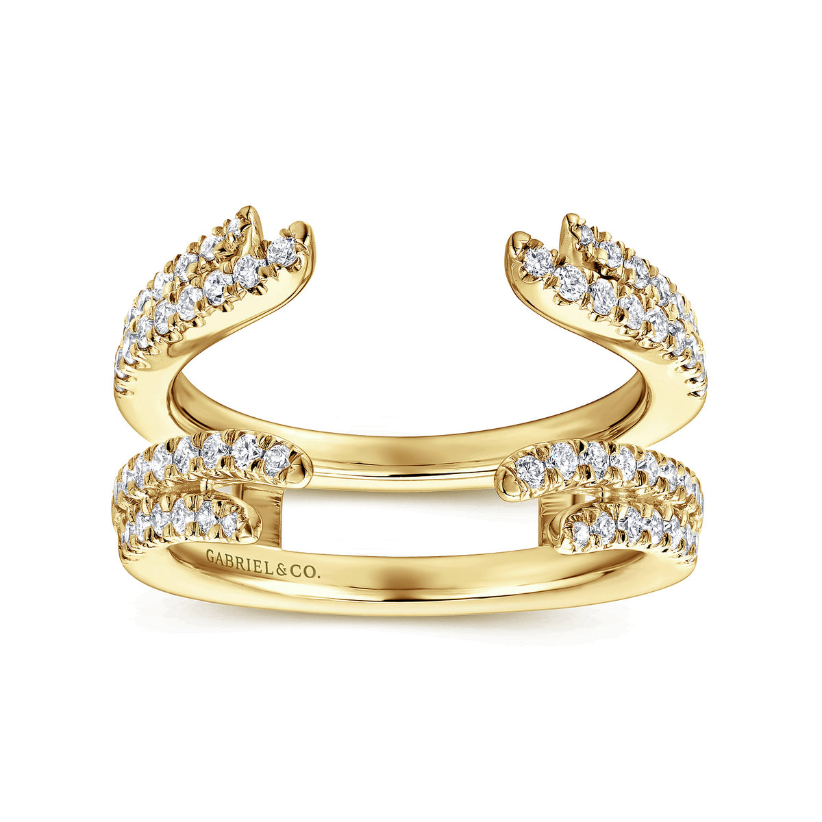 14K Yellow Gold Diamond Ring Enhancer — Gabriel & Co. AN12546M-Y44JJ