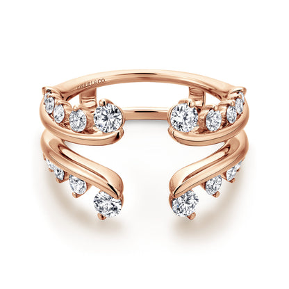 14K Rose Gold Diamond Ring Enhancer — Gabriel & Co. AN12549M-K44JJ