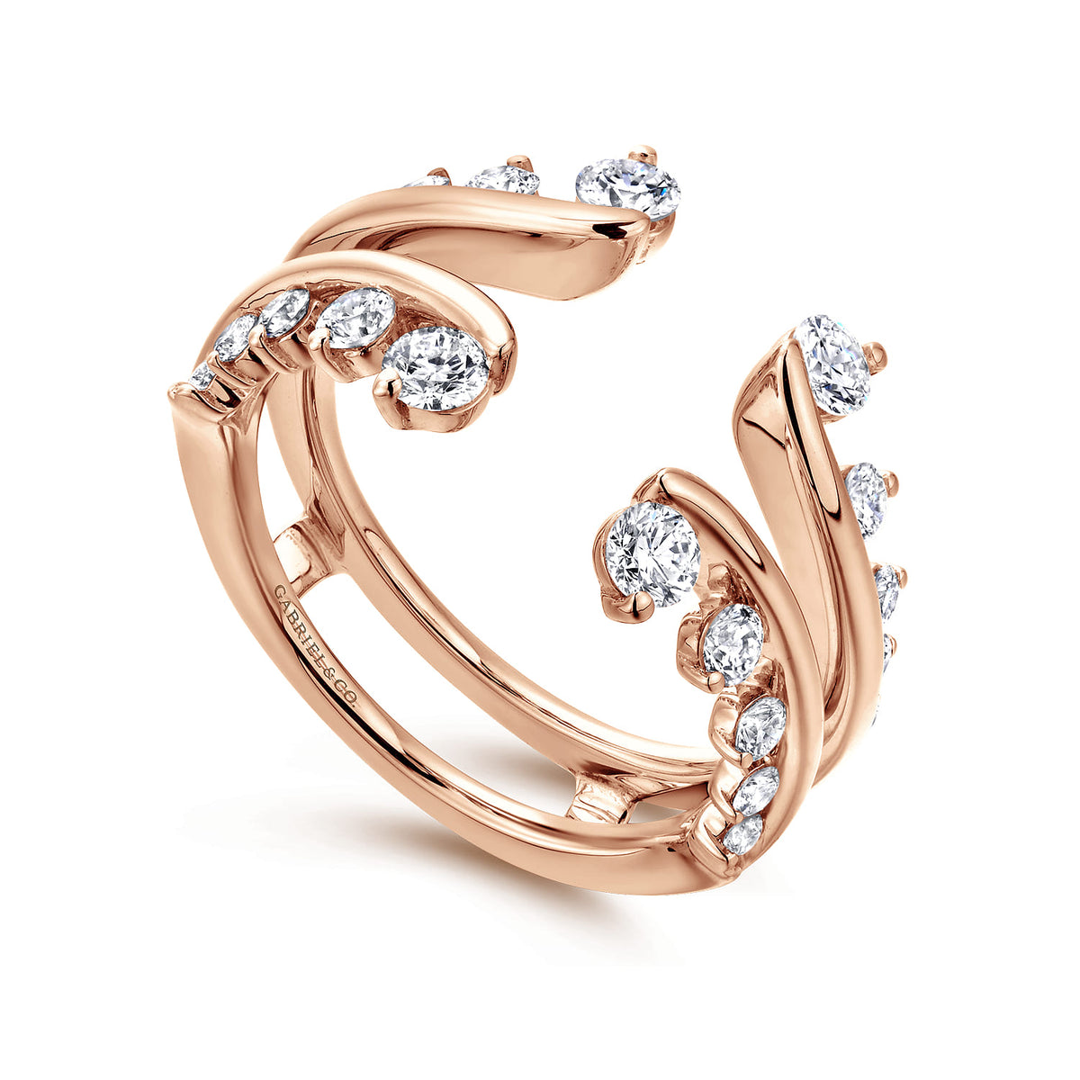 14K Rose Gold Diamond Ring Enhancer — Gabriel & Co. AN12549M-K44JJ