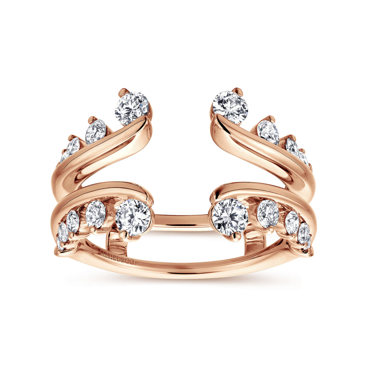 14K Rose Gold Diamond Ring Enhancer — Gabriel & Co. AN12549M-K44JJ