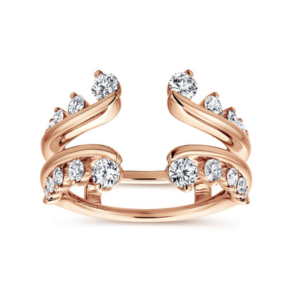 14K Rose Gold Diamond Ring Enhancer — Gabriel & Co. AN12549M-K44JJ