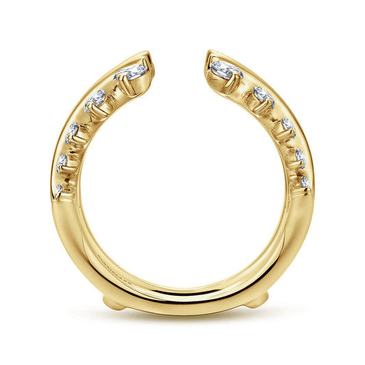 14K Yellow Gold Diamond Ring Enhancer — Gabriel & Co. AN12549M-Y44JJ