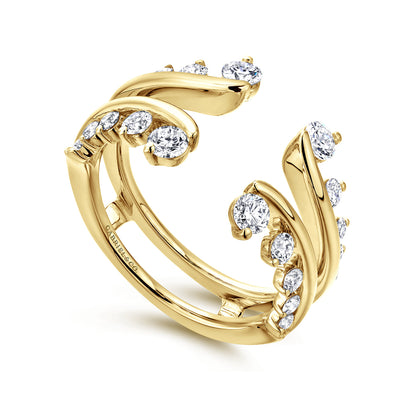 14K Yellow Gold Diamond Ring Enhancer — Gabriel & Co. AN12549M-Y44JJ