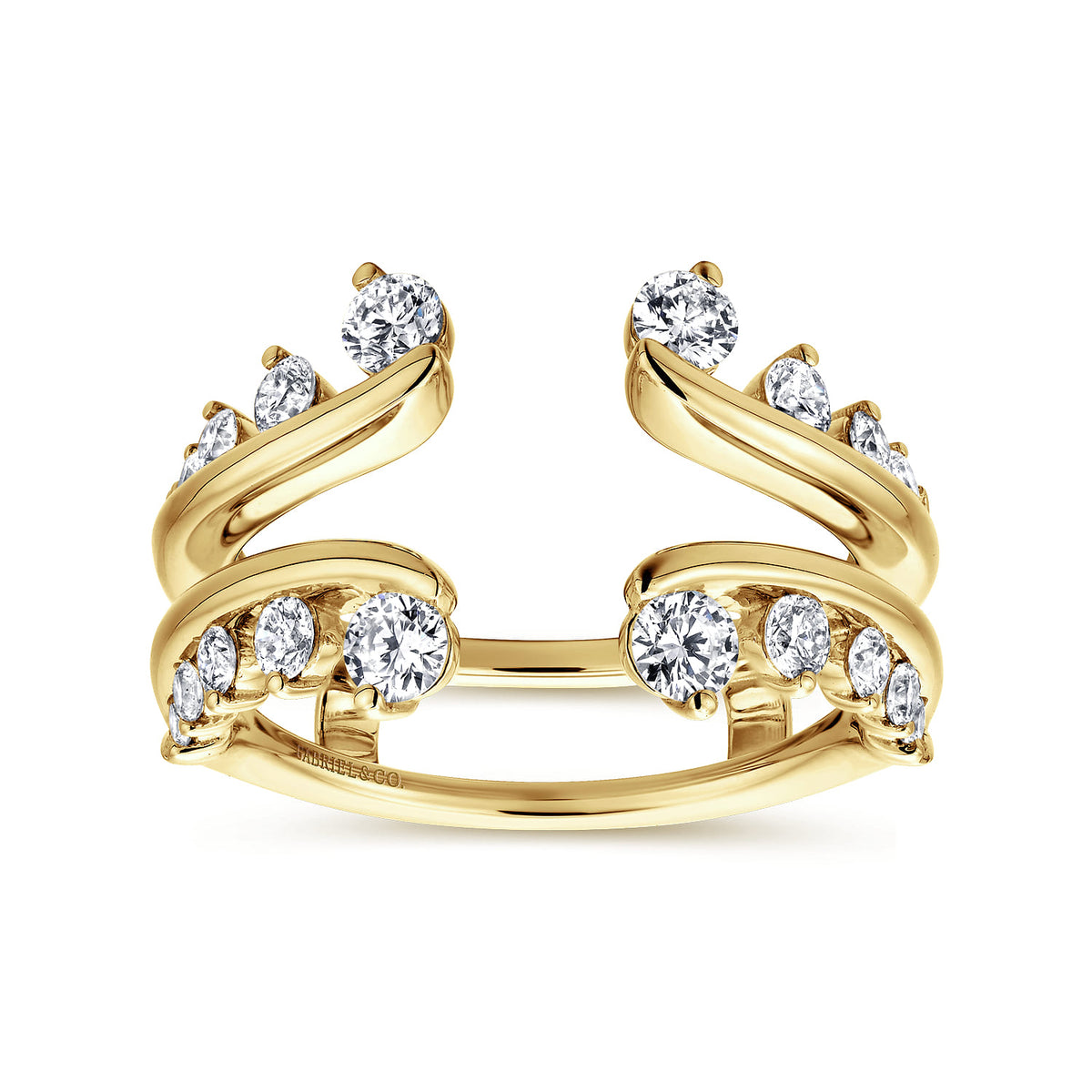 14K Yellow Gold Diamond Ring Enhancer — Gabriel & Co. AN12549M-Y44JJ