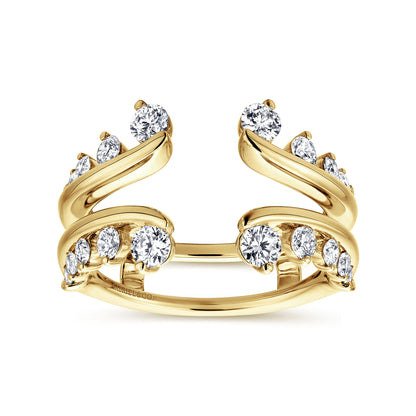 14K Yellow Gold Diamond Ring Enhancer — Gabriel & Co. AN12549M-Y44JJ