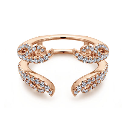 14K Rose Gold Diamond Ring Enhancer — Gabriel & Co. AN12551M-K44JJ